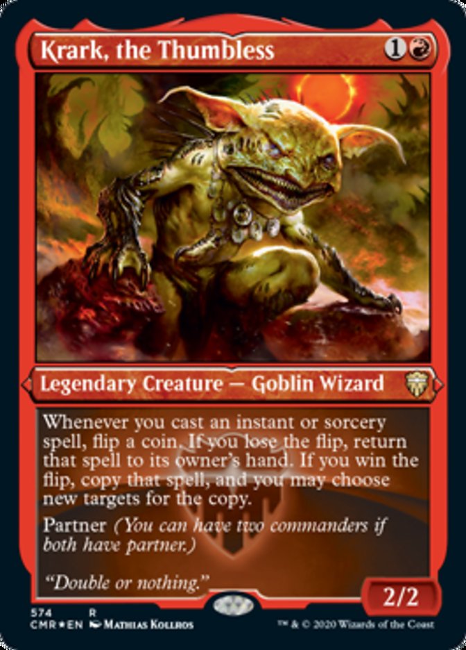 Krark, the Thumbless (Etched) [Commander Legends] - Magic: The Gathering - Card Brawlers | Quebec | Canada |