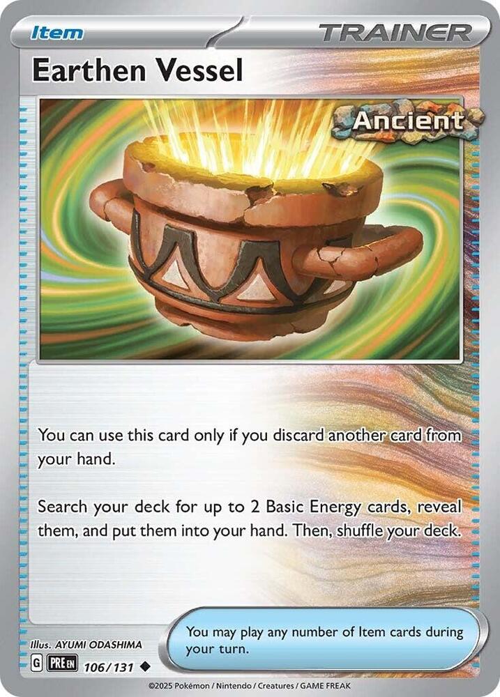 Earthen Vessel (106/131) [Scarlet & Violet: Prismatic Evolutions] - Pokémon - Card Brawlers | Quebec | Canada |