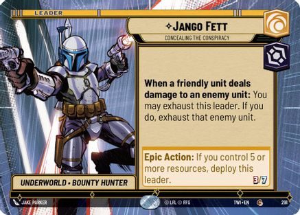 Jango Fett - Concealing the Conspiracy (291) (Hyperspace) (291) [Twilight of the Republic] - Fantasy Flight Games - Card Brawlers | Quebec | Canada |