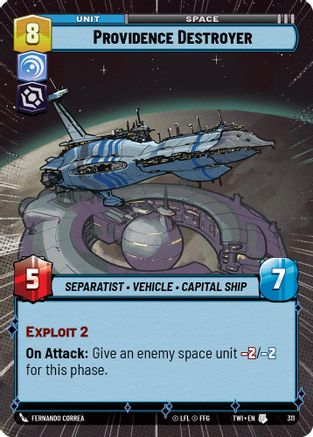 Providence Destroyer (311) (Hyperspace) (311) [Twilight of the Republic] - Fantasy Flight Games - Card Brawlers | Quebec | Canada |