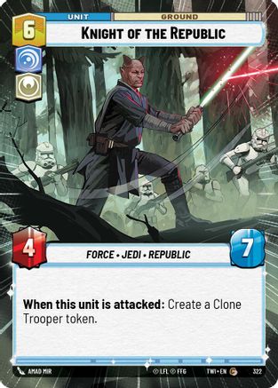 Knight of the Republic (322) (Hyperspace) (322) [Twilight of the Republic] - Fantasy Flight Games - Card Brawlers | Quebec | Canada |