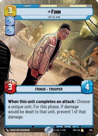 Finn - On the Run (326) (Hyperspace) (326) [Twilight of the Republic] - Fantasy Flight Games - Card Brawlers | Quebec | Canada |