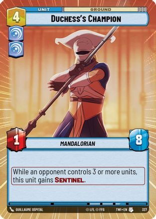 Duchess's Champion (327) (Hyperspace) (327) [Twilight of the Republic] - Fantasy Flight Games - Card Brawlers | Quebec | Canada |