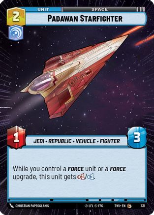 Padawan Starfighter (331) (Hyperspace) (331) [Twilight of the Republic] - Fantasy Flight Games - Card Brawlers | Quebec | Canada |