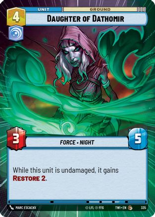 Daughter of Dathomir (335) (Hyperspace) (335) [Twilight of the Republic] - Fantasy Flight Games - Card Brawlers | Quebec | Canada |