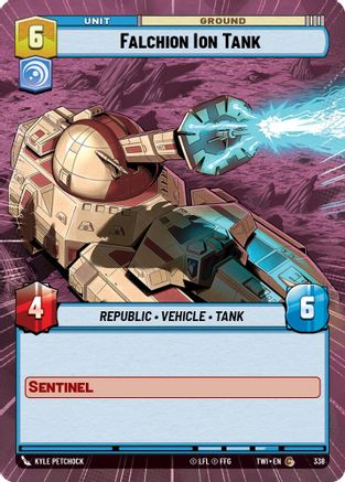Falchion Ion Tank (338) (Hyperspace) (338) [Twilight of the Republic] - Fantasy Flight Games - Card Brawlers | Quebec | Canada |
