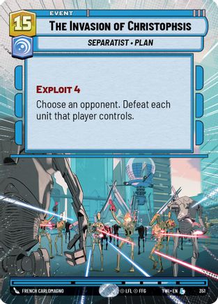 The Invasion of Christophsis (351) (Hyperspace) (351) [Twilight of the Republic] - Fantasy Flight Games - Card Brawlers | Quebec | Canada |