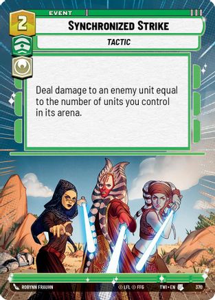 Synchronized Strike (370) (Hyperspace) (370) [Twilight of the Republic] - Fantasy Flight Games - Card Brawlers | Quebec | Canada |