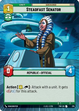 Steadfast Senator (376) (Hyperspace) (376) [Twilight of the Republic] - Fantasy Flight Games - Card Brawlers | Quebec | Canada |