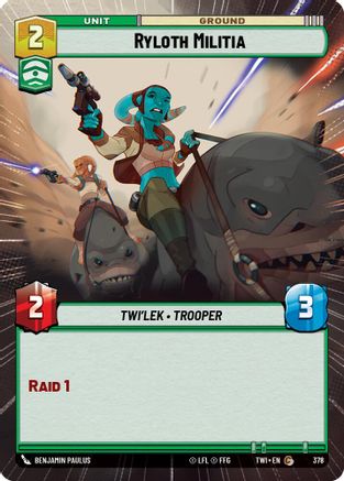 Ryloth Militia (378) (Hyperspace) (378) [Twilight of the Republic] - Fantasy Flight Games - Card Brawlers | Quebec | Canada |