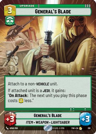 General's Blade (391) (Hyperspace) (391) [Twilight of the Republic] - Fantasy Flight Games - Card Brawlers | Quebec | Canada |