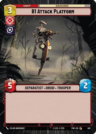 B1 Attack Platform (401) (Hyperspace) (401) [Twilight of the Republic] - Fantasy Flight Games - Card Brawlers | Quebec | Canada |