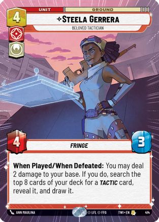 Steela Gerrera - Beloved Tactician (414) (Hyperspace) (414) [Twilight of the Republic] - Fantasy Flight Games - Card Brawlers | Quebec | Canada |