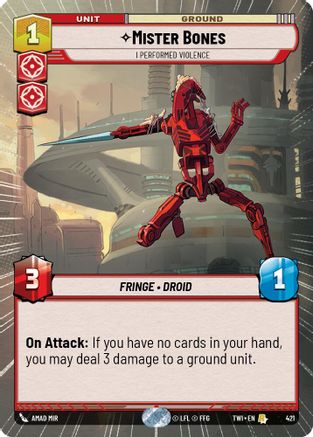 Mister Bones - J'ai commis des actes de violence (421) (Hyperspace) (421) [Crépuscule de la République] 