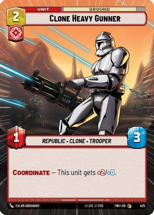 Clone Heavy Gunner (425) (Hyperspace) (425) [Twilight of the Republic] - Fantasy Flight Games - Card Brawlers | Quebec | Canada |