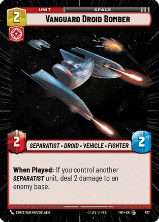 Vanguard Droid Bomber (427) (Hyperspace) (427) [Twilight of the Republic] - Fantasy Flight Games - Card Brawlers | Quebec | Canada |