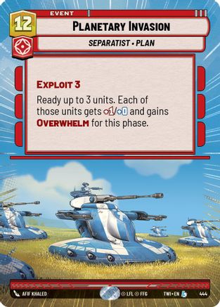 Planetary Invasion (444) (Hyperspace) (444) [Twilight of the Republic] - Fantasy Flight Games - Card Brawlers | Quebec | Canada |