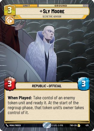 Sly Moore - Secretive Advisor (476) (Hyperspace) (476) [Twilight of the Republic] - Fantasy Flight Games - Card Brawlers | Quebec | Canada |