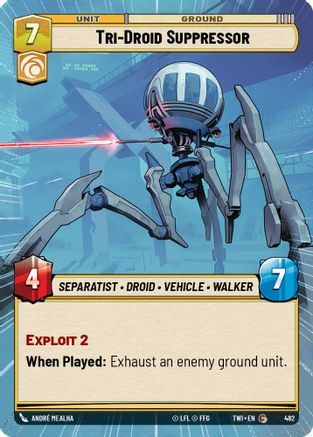 Tri-Droid Suppressor (482) (Hyperspace) (482) [Twilight of the Republic] - Fantasy Flight Games - Card Brawlers | Quebec | Canada |
