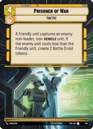 Prisoner of War (491) (Hyperspace) (491) [Twilight of the Republic] - Fantasy Flight Games - Card Brawlers | Quebec | Canada |
