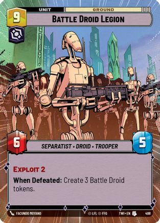 Battle Droid Legion (498) (Hyperspace) (498) [Twilight of the Republic] - Fantasy Flight Games - Card Brawlers | Quebec | Canada |