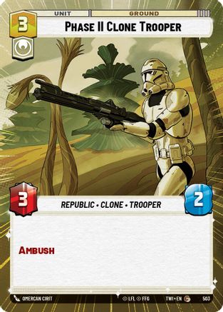 Phase II Clone Trooper (503) (Hyperspace) (503) [Twilight of the Republic] - Fantasy Flight Games - Card Brawlers | Quebec | Canada |