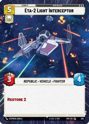 Eta-2 Light Interceptor (505) (Hyperspace) (505) [Twilight of the Republic] - Fantasy Flight Games - Card Brawlers | Quebec | Canada |