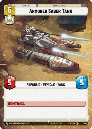 Armored Saber Tank (506) (Hyperspace) (506) [Twilight of the Republic] - Fantasy Flight Games - Card Brawlers | Quebec | Canada |