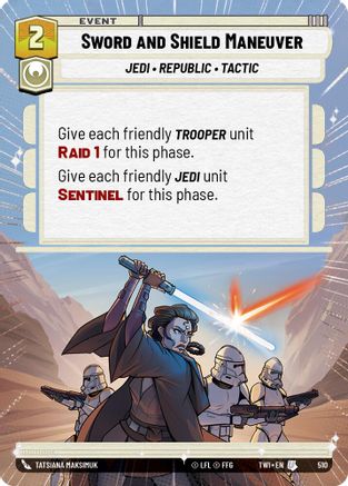 Sword and Shield Maneuver (510) (Hyperspace) (510) [Twilight of the Republic] - Fantasy Flight Games - Card Brawlers | Quebec | Canada |