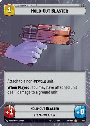 Hold-Out Blaster (516) (Hyperspace) (516) [Twilight of the Republic] - Fantasy Flight Games - Card Brawlers | Quebec | Canada |