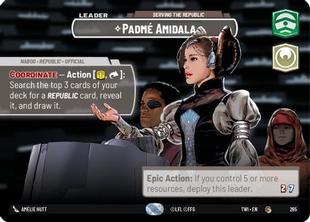 Padme Amidala - Serving the Republic (265) (Showcase) (265) [Twilight of the Republic] - Fantasy Flight Games - Card Brawlers | Quebec | Canada |