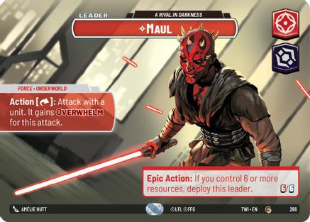 Maul - A Rival in Darkness (266) (Showcase) (266) [Twilight of the Republic] - Fantasy Flight Games - Card Brawlers | Quebec | Canada |