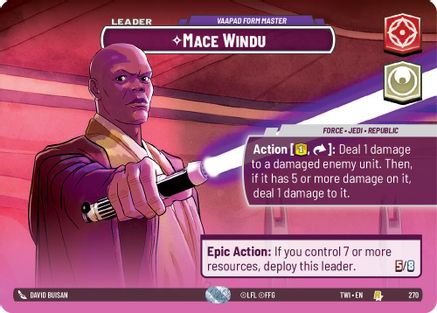 Mace Windu - Maître de la Forme Vaapad (270) (Présentation) (270) [Crépuscule de la République] 
