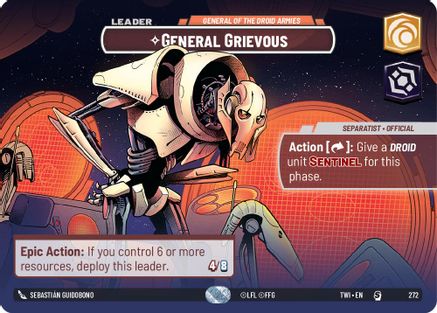 General Grievous - General of the Droid Armies (272) (Showcase) (272) [Twilight of the Republic] - Fantasy Flight Games - Card Brawlers | Quebec | Canada |