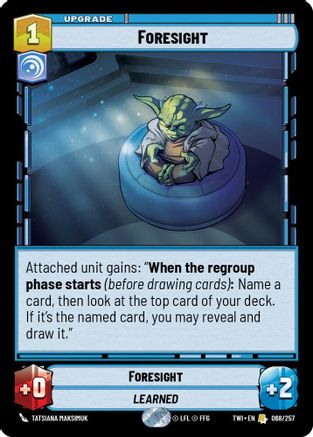 Foresight (068/257) (068/257) [Twilight of the Republic] - Fantasy Flight Games - Card Brawlers | Quebec | Canada |
