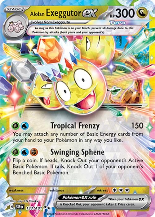 Alolan Exeggutor ex (133/191) [Scarlet & Violet: Surging Sparks] - Pokémon - Card Brawlers | Quebec | Canada |