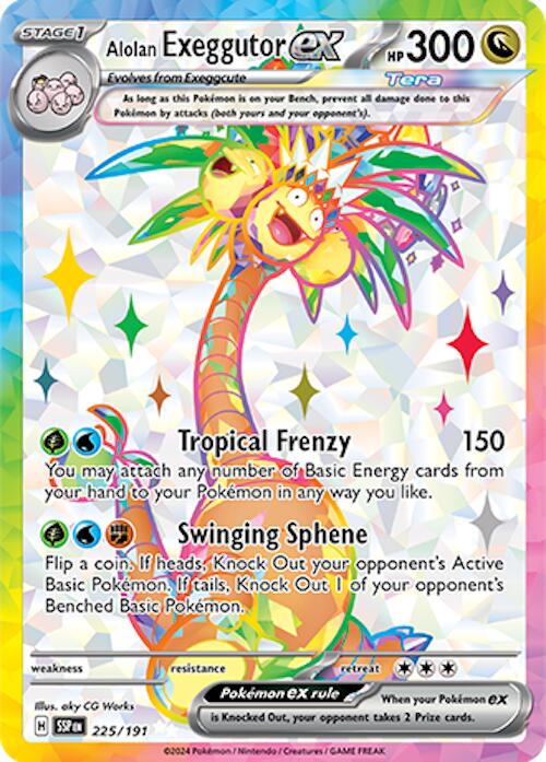 Alolan Exeggutor ex (225/191) [Scarlet & Violet: Surging Sparks] - Pokémon - Card Brawlers | Quebec | Canada |
