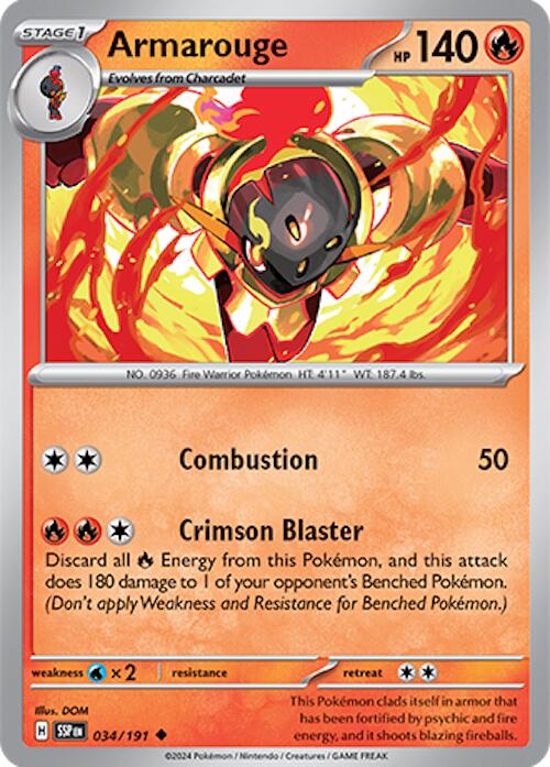 Armarouge (034/191) [Scarlet & Violet: Surging Sparks] - Pokémon - Card Brawlers | Quebec | Canada |