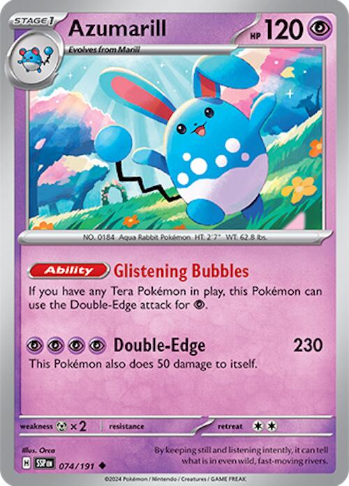 Azumarill (074/191) [Scarlet & Violet: Surging Sparks] - Pokémon - Card Brawlers | Quebec | Canada |