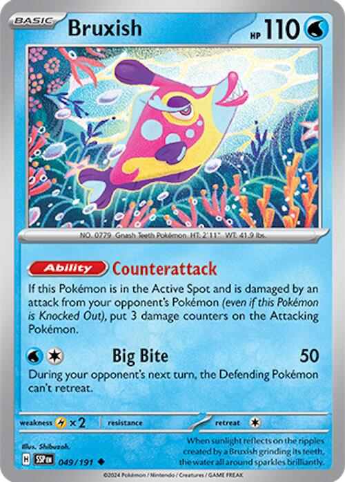 Bruxish (049/191) [Scarlet & Violet: Surging Sparks] - Pokémon - Card Brawlers | Quebec | Canada |