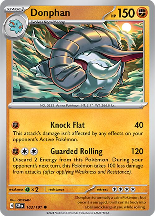 Donphan (103/191) [Scarlet & Violet: Surging Sparks] - Pokémon - Card Brawlers | Quebec | Canada |