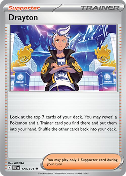 Drayton (174/191) [Scarlet & Violet: Surging Sparks] - Pokémon - Card Brawlers | Quebec | Canada |