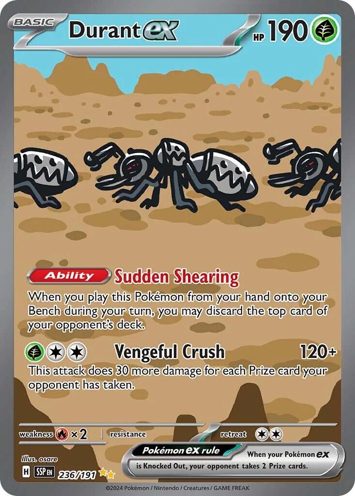 Durant ex (236/191) [Scarlet & Violet: Surging Sparks] - Pokémon - Card Brawlers | Quebec | Canada |