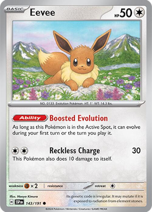 Eevee (143/191) [Scarlet & Violet: Surging Sparks] - Pokémon - Card Brawlers | Quebec | Canada |