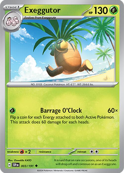 Exeggutor (003/191) [Scarlet & Violet: Surging Sparks] - Pokémon - Card Brawlers | Quebec | Canada |