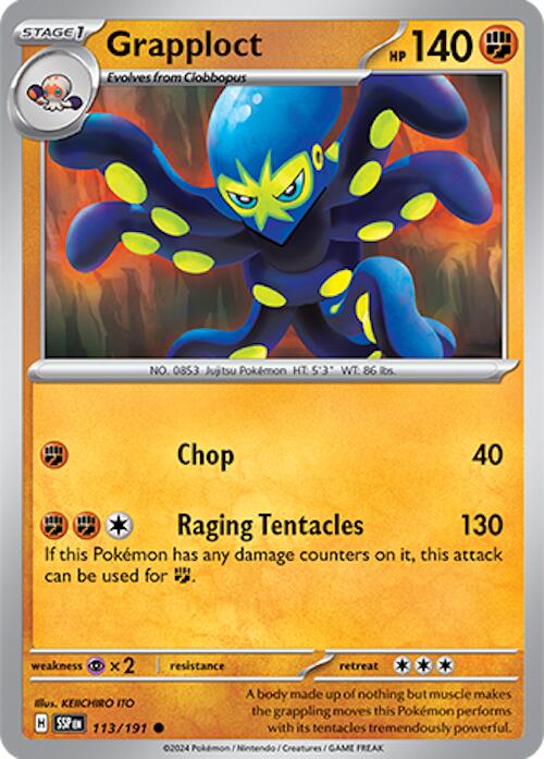Grapploct (113/191) [Scarlet & Violet: Surging Sparks] - Pokémon - Card Brawlers | Quebec | Canada |