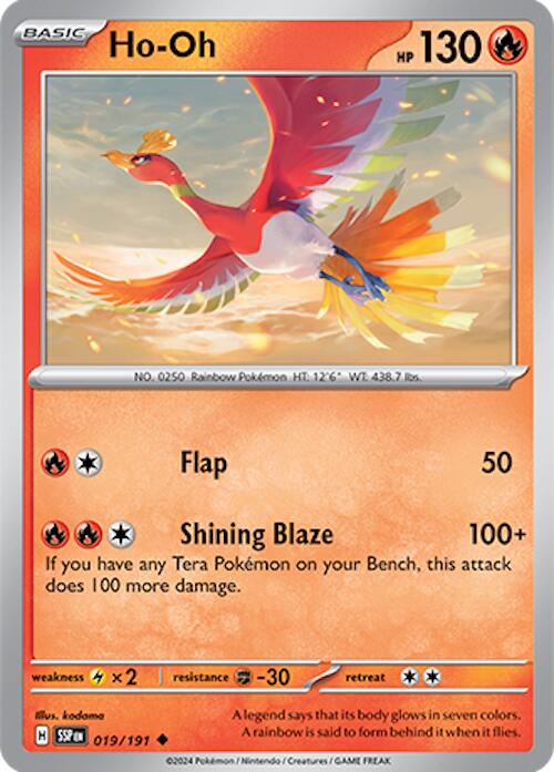 Ho-Oh (019/191) [Scarlet & Violet: Surging Sparks] - Pokémon - Card Brawlers | Quebec | Canada |