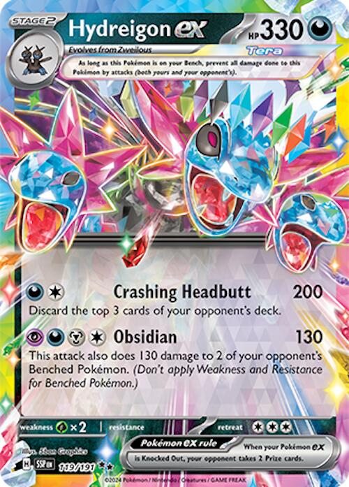 Hydreigon ex (119/191) [Scarlet & Violet: Surging Sparks] - Pokémon - Card Brawlers | Quebec | Canada |