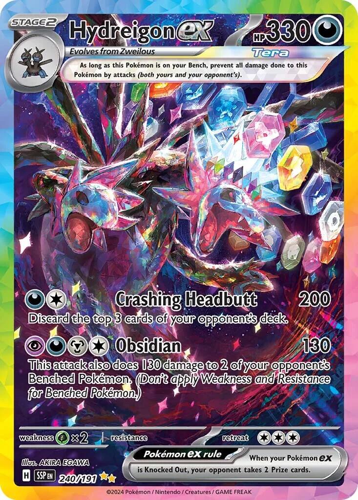 Hydreigon ex (240/191) [Scarlet & Violet: Surging Sparks] - Pokémon - Card Brawlers | Quebec | Canada |