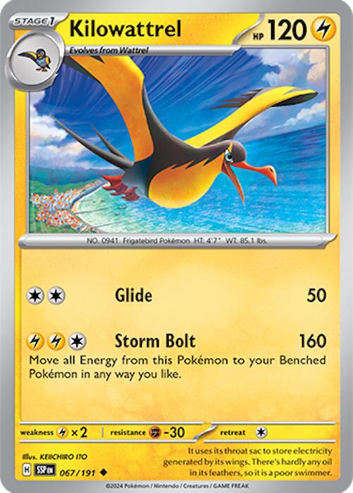 Kilowattrel (067/191) [Scarlet & Violet: Surging Sparks] - Pokémon - Card Brawlers | Quebec | Canada |